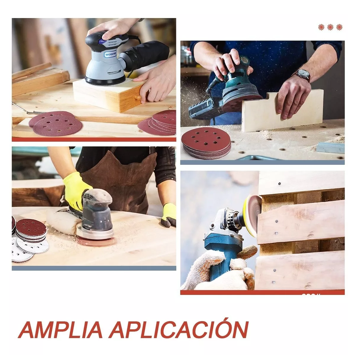 Set 165 Discos De Lijas Orbital 40-600 (9 Tamaños)