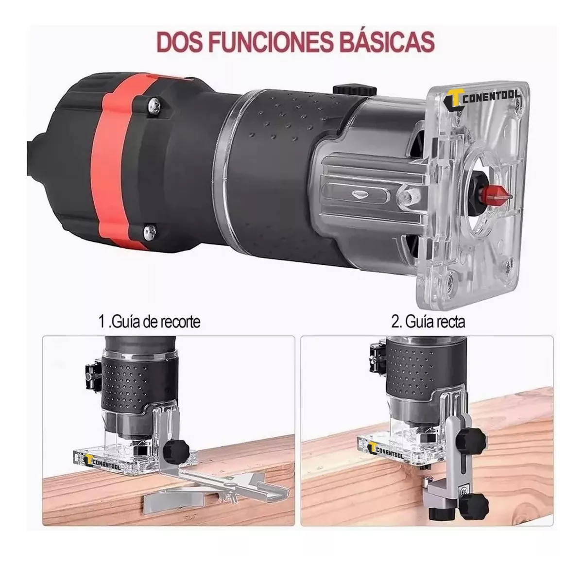 Enrutador Madera Recortadora Rebajadora 800w 15 Brocas