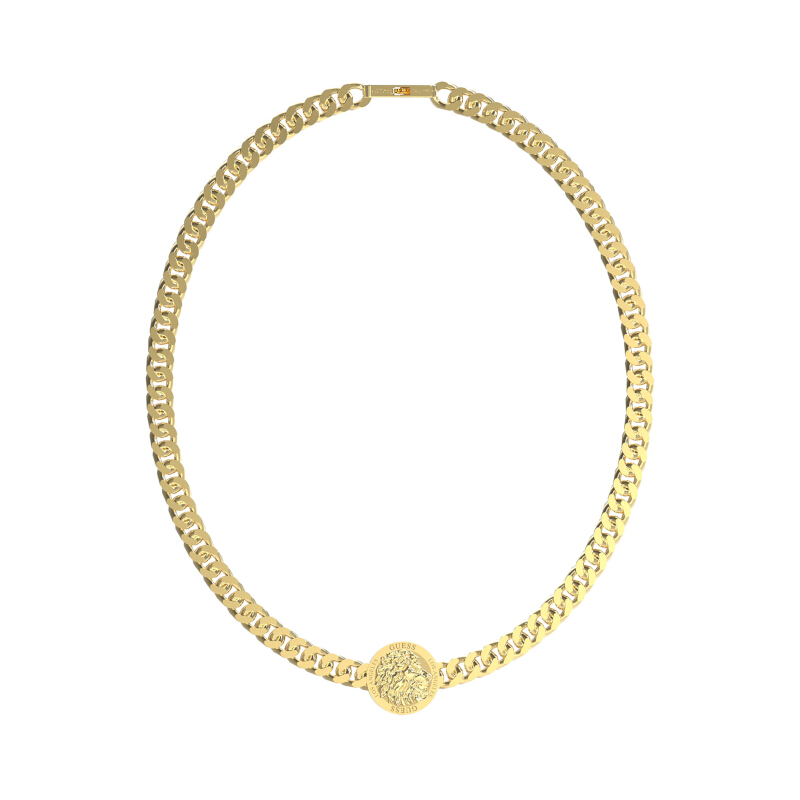 Collar para Hombre Guess LION KING Color Dorado