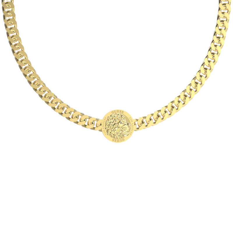 Collar para Hombre Guess LION KING Color Dorado