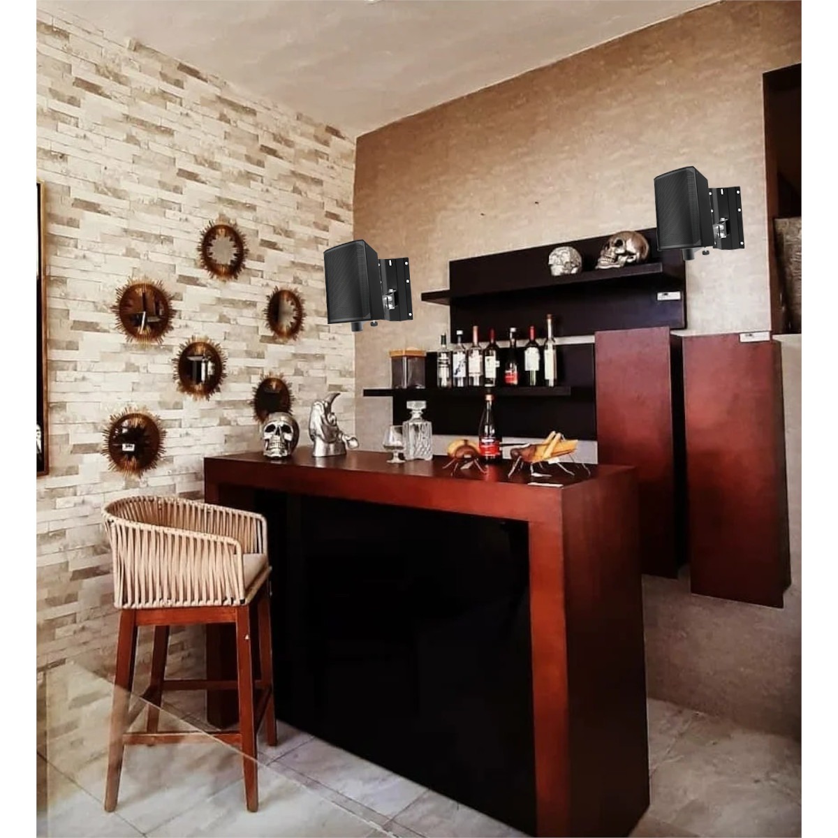 Soportes Pared Bocinas BST 32kg 2 pzas Gira 180 Grados Inclinable