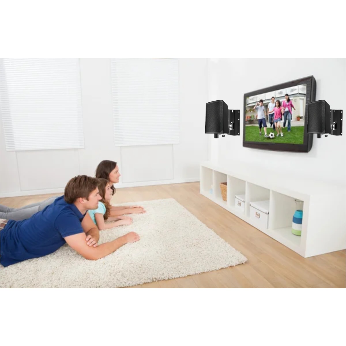 Soportes Pared Bocinas BST 32kg 2 pzas Gira 180 Grados Inclinable