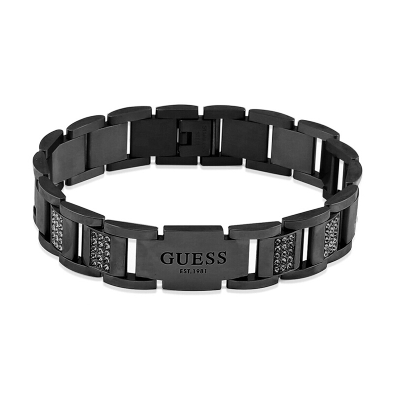 Pulsera para Hombre Guess FRONTIERS Color Negro Metalíco