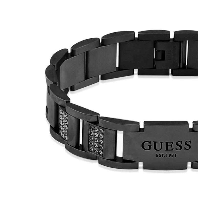 Pulsera para Hombre Guess FRONTIERS Color Negro Metalíco