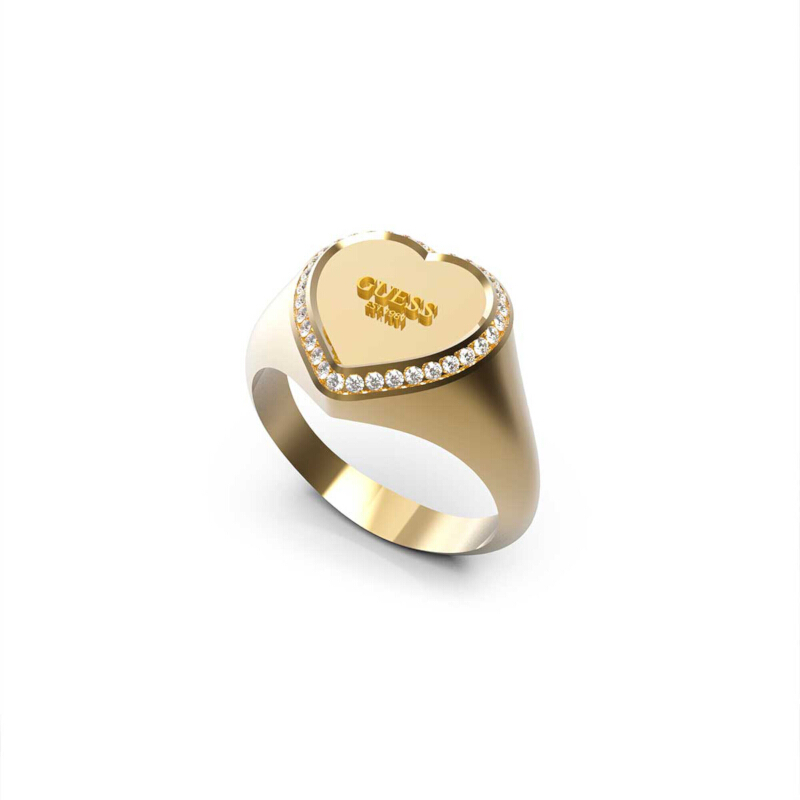 Anillo para Mujer Guess FINE HEART Color Dorado