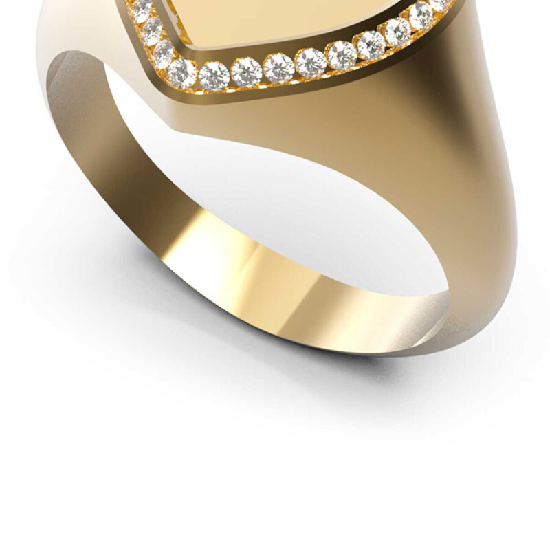 Anillo para Mujer Guess FINE HEART Color Dorado