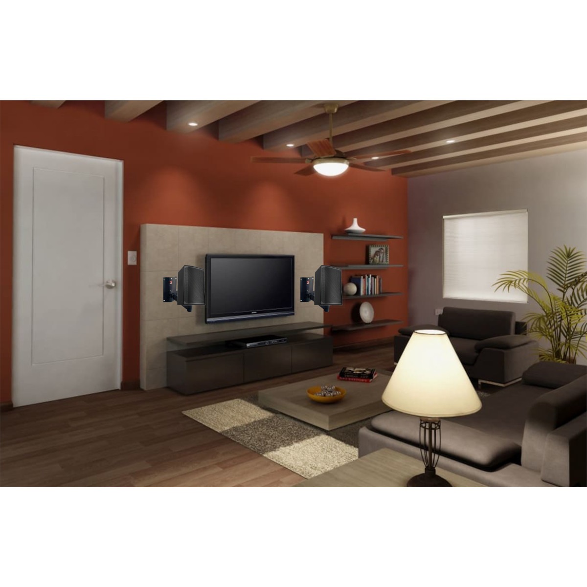 Soportes Pared Bocinas Bafle KAISER 2 pzas 45kg 8 A 15 pulg.