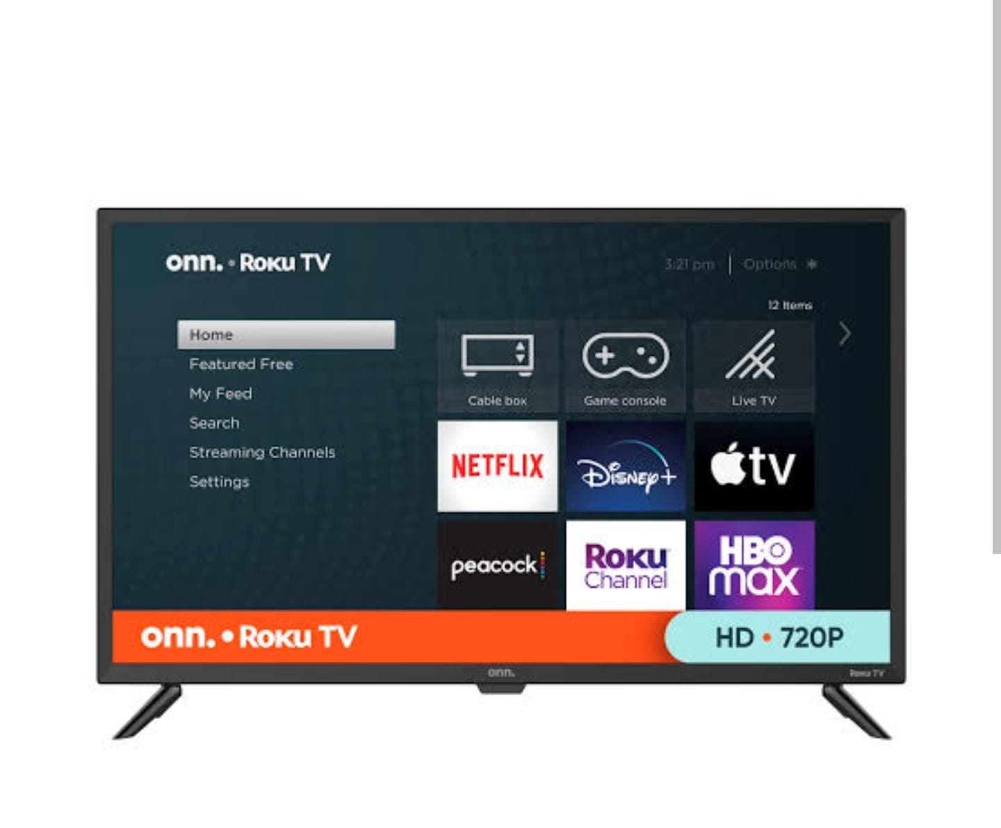 ONN Smart TV LED Class HD (720P) de 24 pulgadas compatible con Netflix,   y Google Assistant (100012590)
