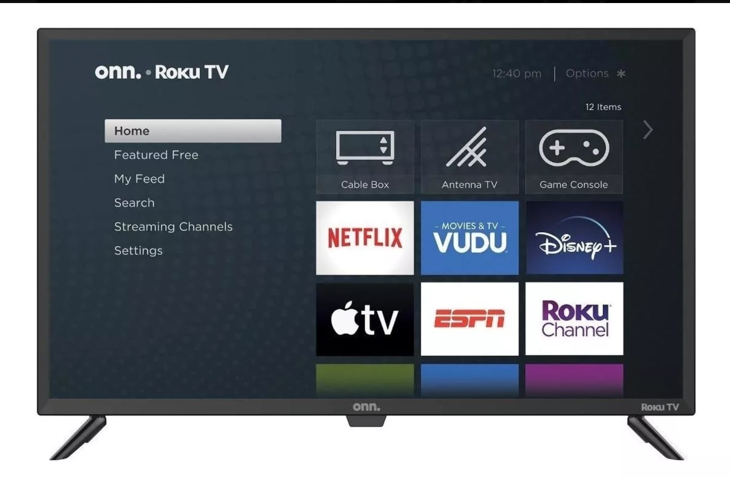 Onn 32 Class HD 720P LED Roku Smart TV 100012590