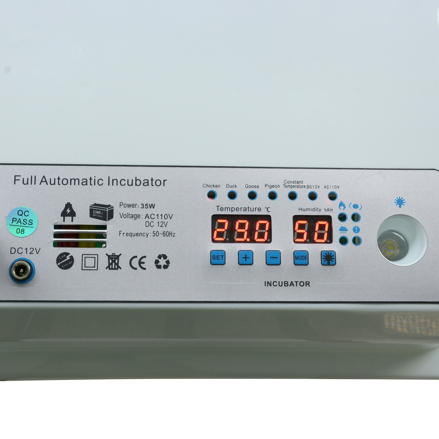 Incubadora Automatica 36 Huevos Aves Pollos + Ovoscopio