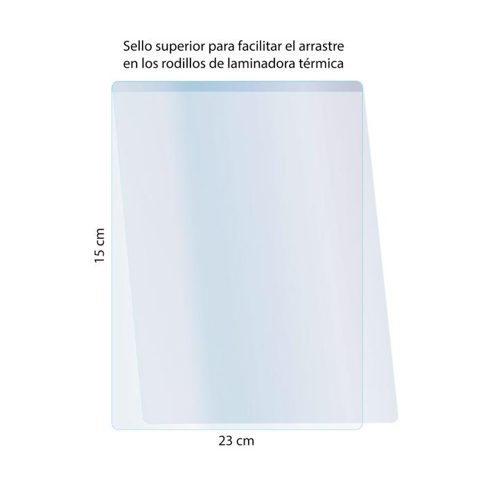 Mica Térmica Transfer, MXMCI-003-3, 300 Micas en 3 Paquetes, 15x23cm, C 0,008", Semi-Rígida, Media Carta,, MicSemi