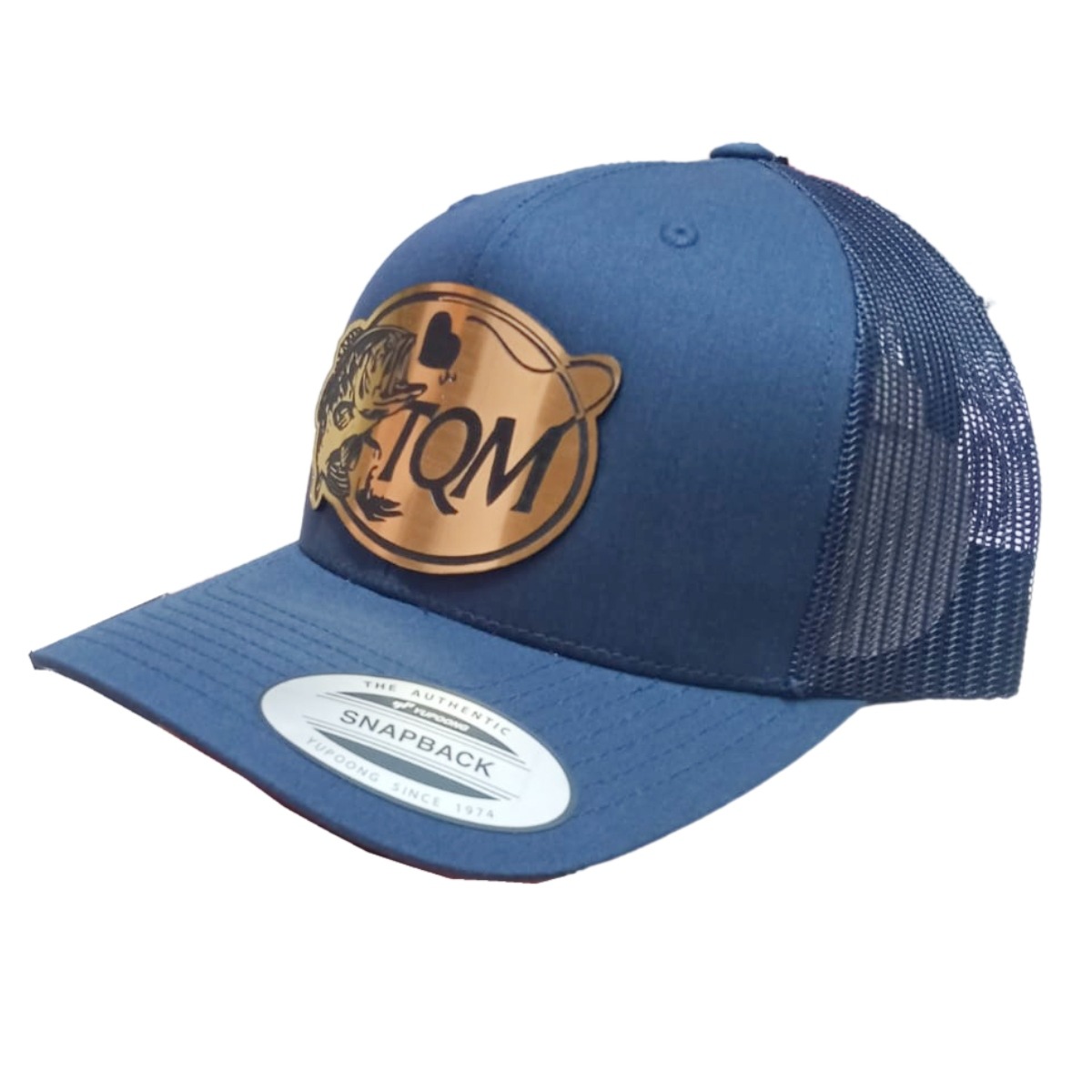 Gorra Yupoong personalizada Bass TQM azul TQMAA unisex