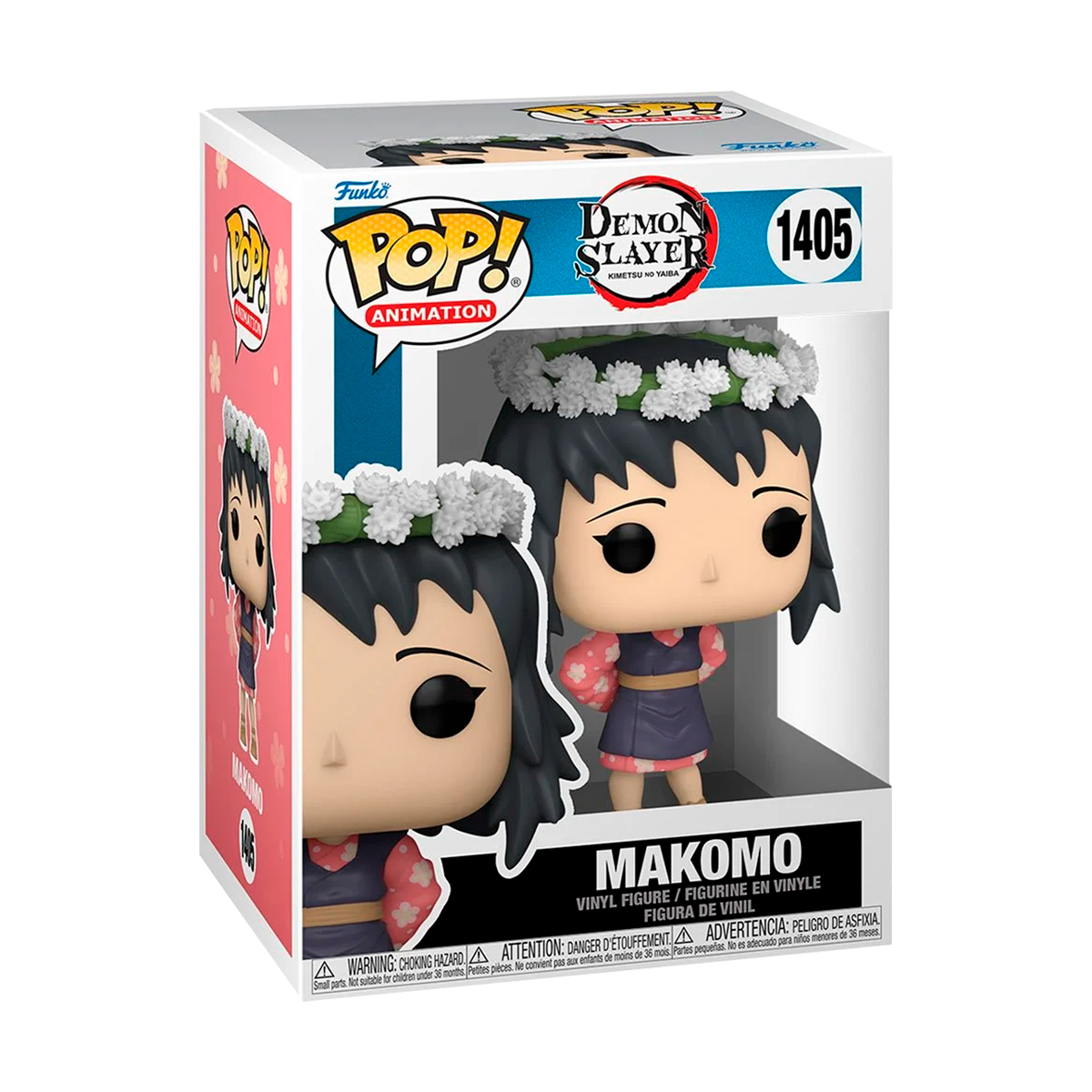 Funko Pop Makomo Con Flores #1405 Demon Slayer Anime Manga Figura Original