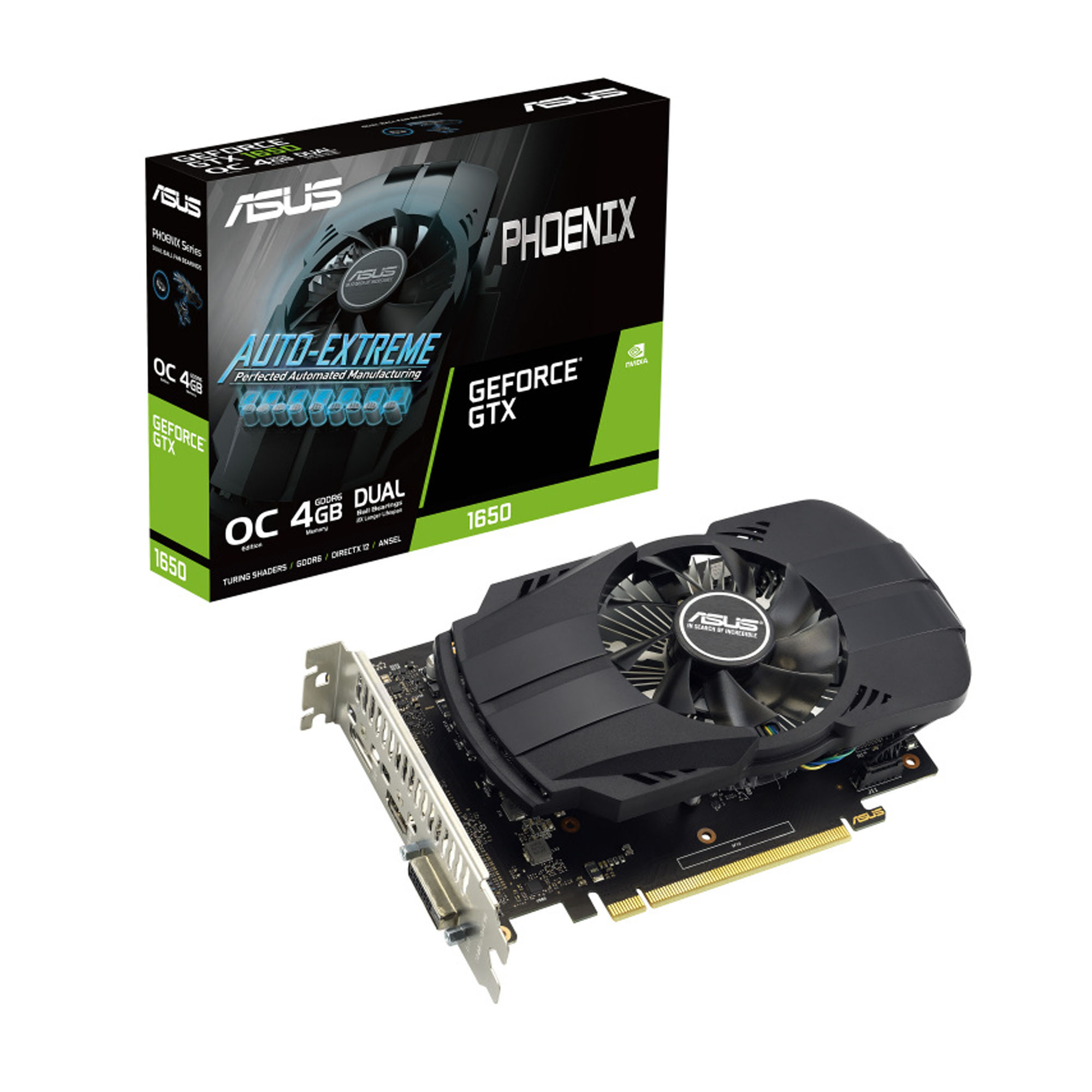 Tarjeta de Video Asus Nvidia Phoenix GeForce GTX 1650 EVO OC 4GB GDDR6 PCI Express 3.0
