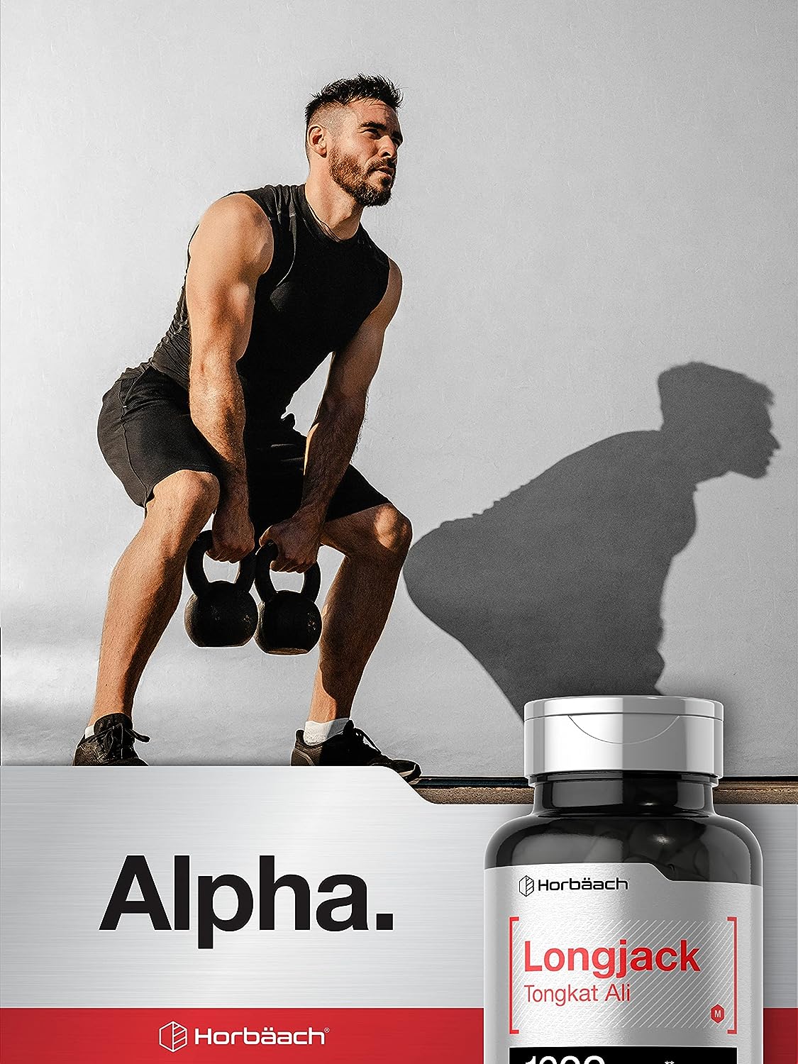 Suplemento Longjack Tongkat Ali 1600mg (120 Caps.) Hecho Usa