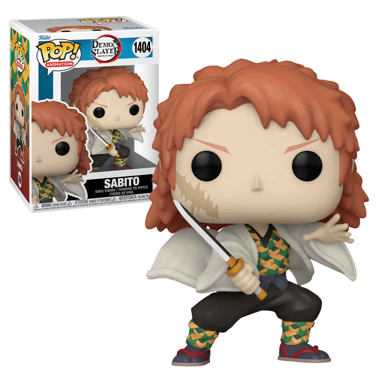Funko Pop Sabito Con Espada #1404 Demon Slayer Anime Manga Figura Original