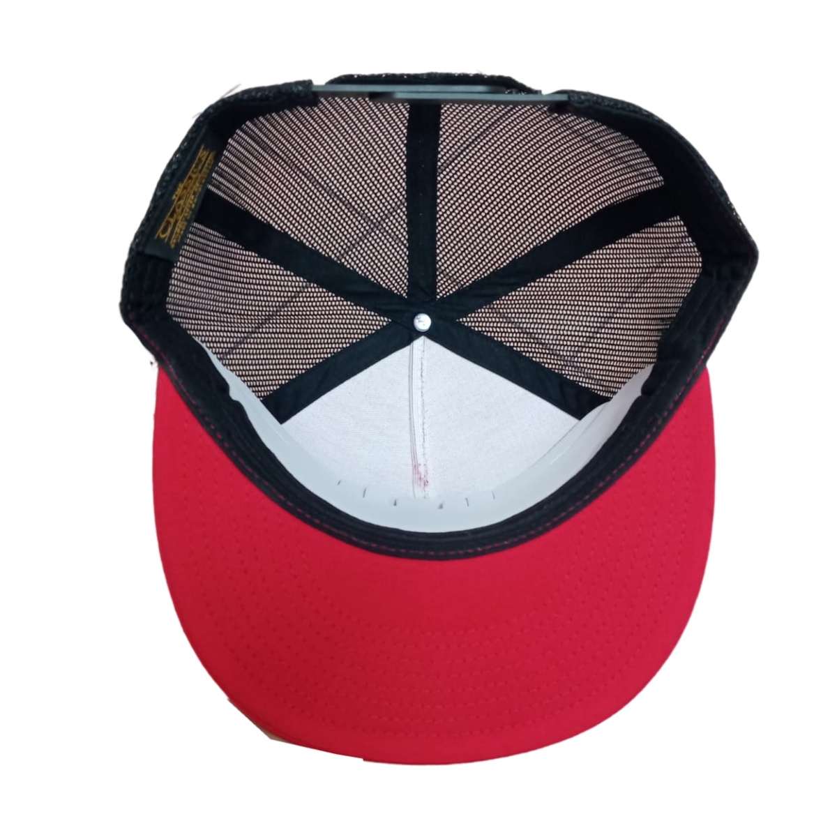 Gorra Yupoong roja signo de pesos Roja/Unisex Personalizada 202350