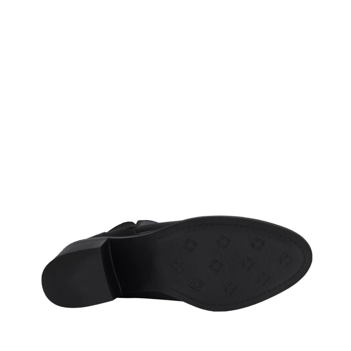 Botines de piel para mujer, color negro, marca Vivis Shoes, con cierre y detalle tejido, mod. 1109605