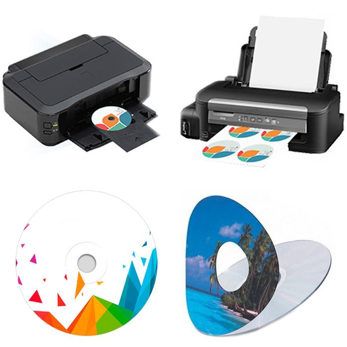 Etiquetas de Calidad para DVD y CD, MXCDR-006-3, 200 Hojas en 10 Paquetes, 2 Etiquetas por Hoja, 12mm, T/Carta, Blanco Mate,, CDprint