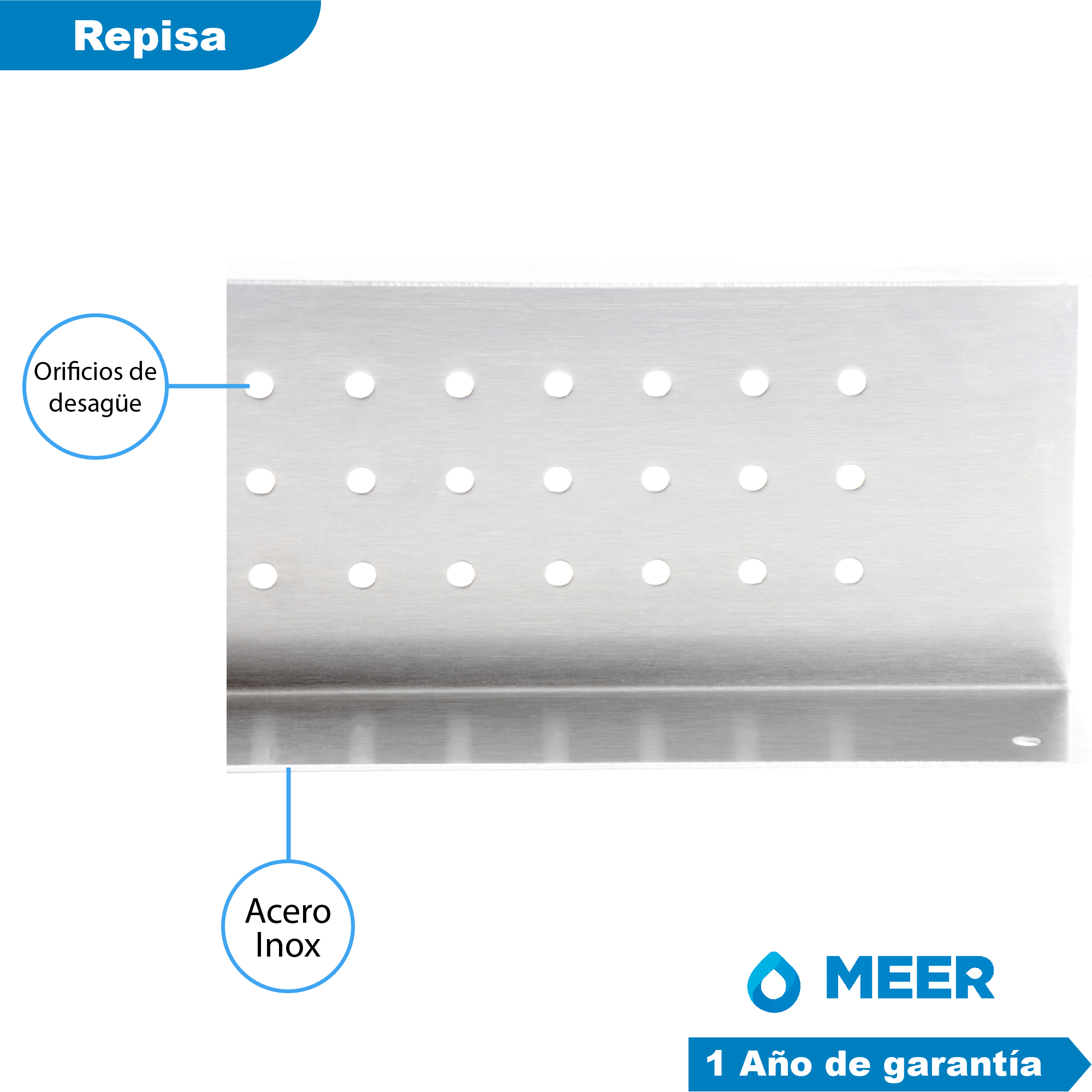 CNX Set de regadera con tubo y organizador para baño de acero inoxidable