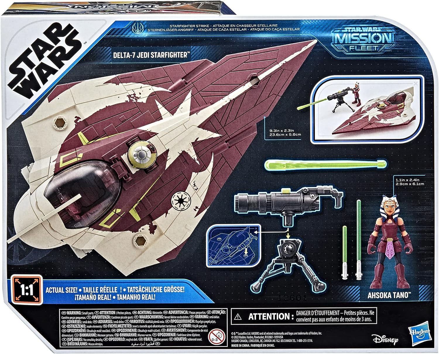 Star Wars Mission Fleet Delta-7 Jedi Starfighter F3790 