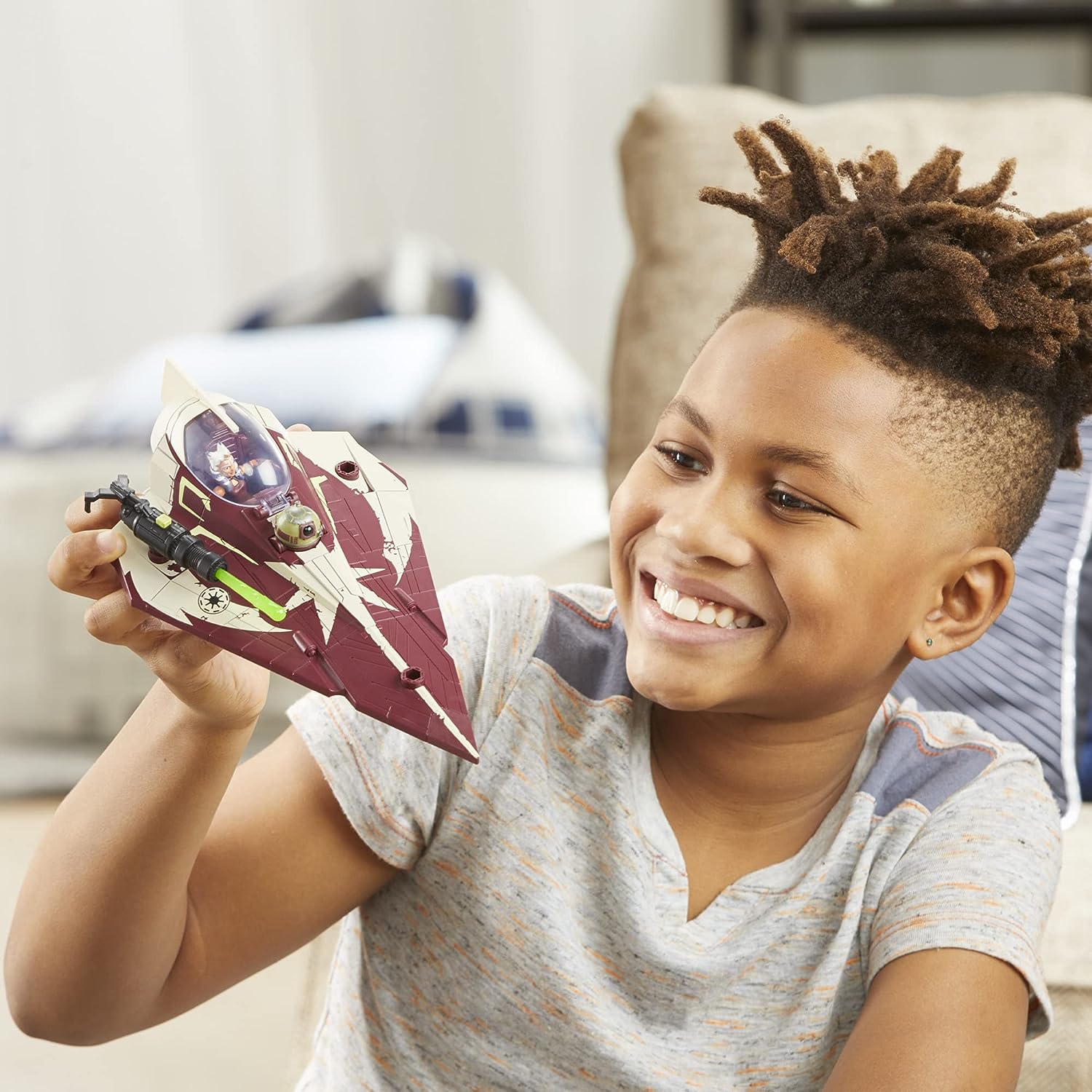 Star Wars Mission Fleet Delta-7 Jedi Starfighter F3790 