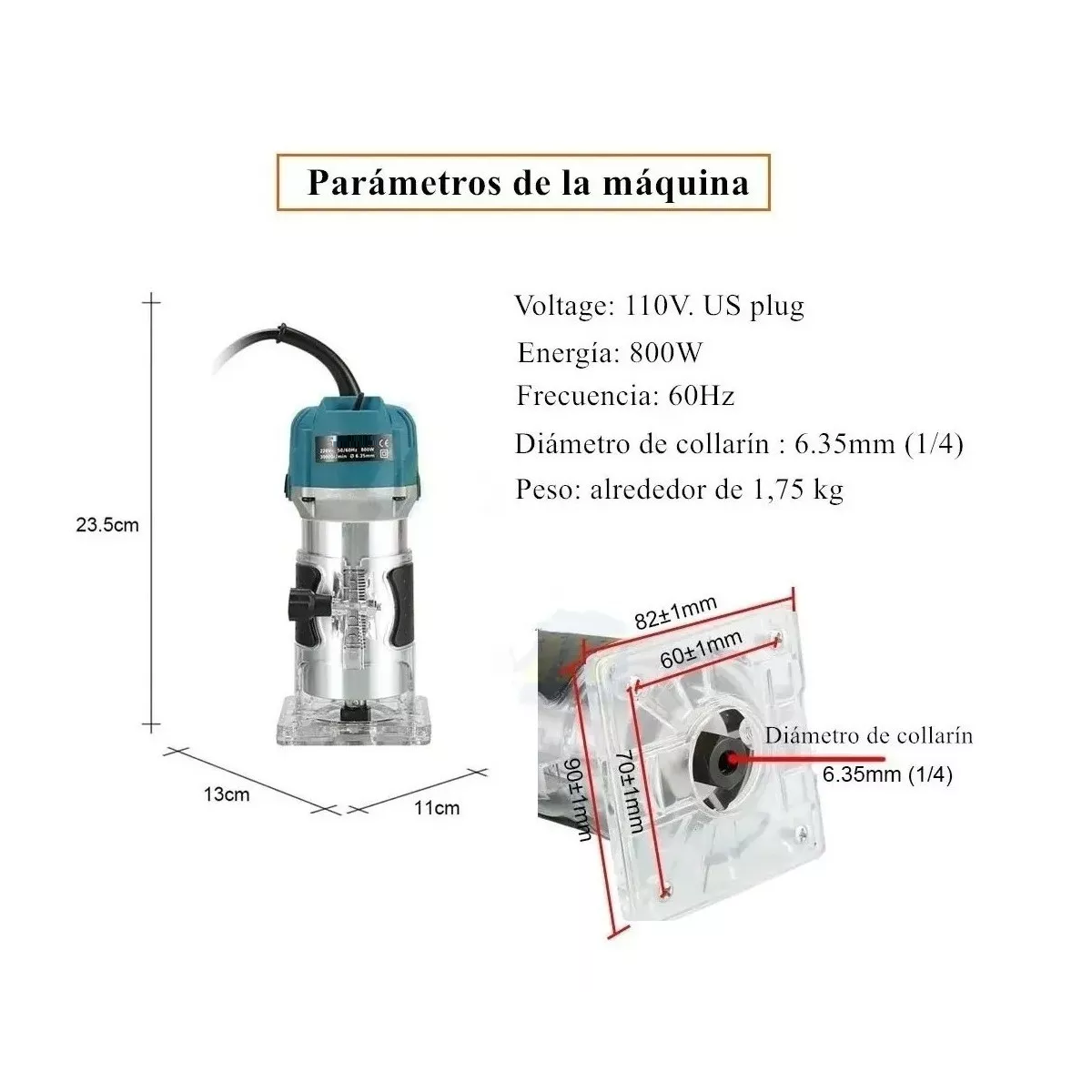 Recortadora Rebajadora De Bordes De Madera