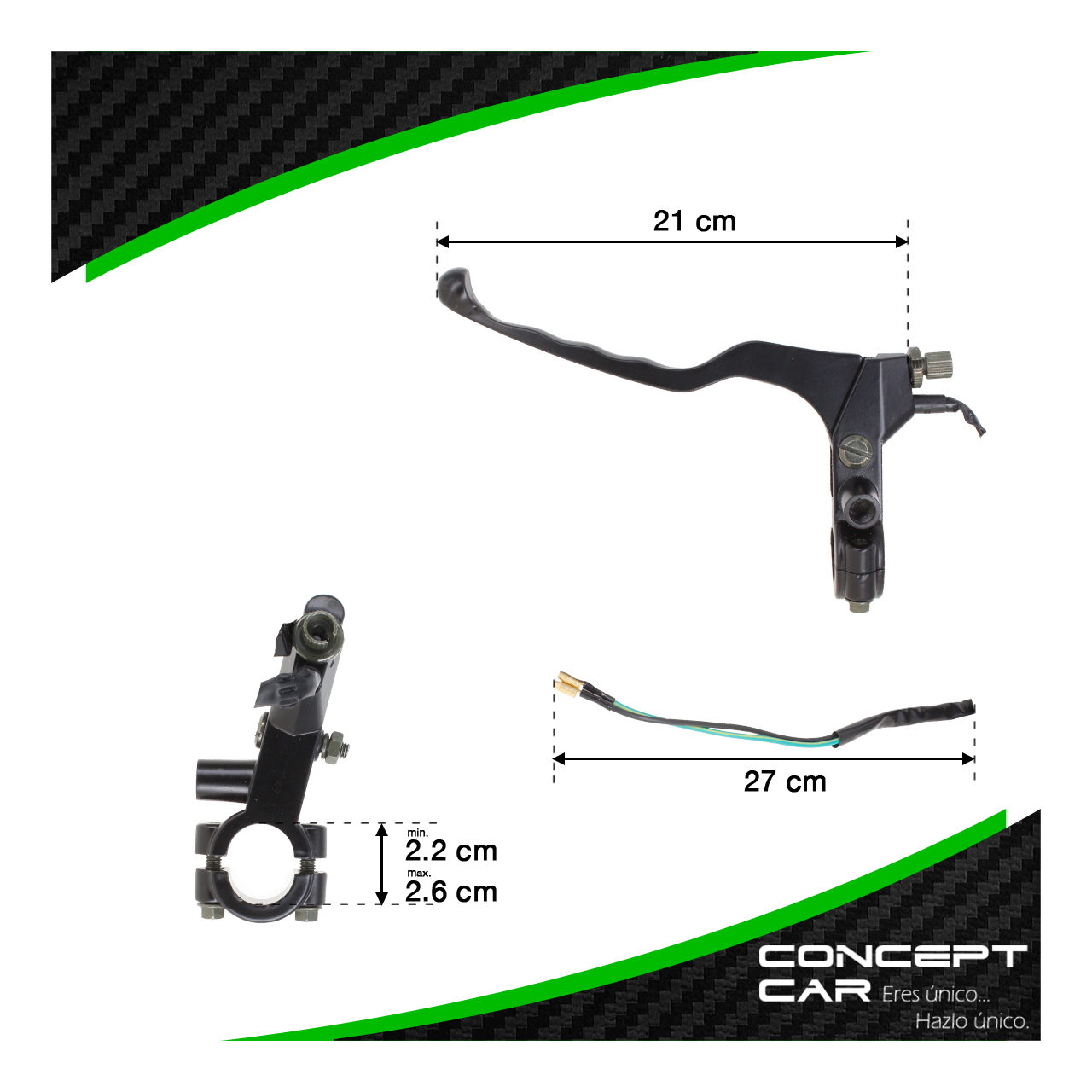 Manija Izquierda Clutch Con Palanca Moto Italika Ft150