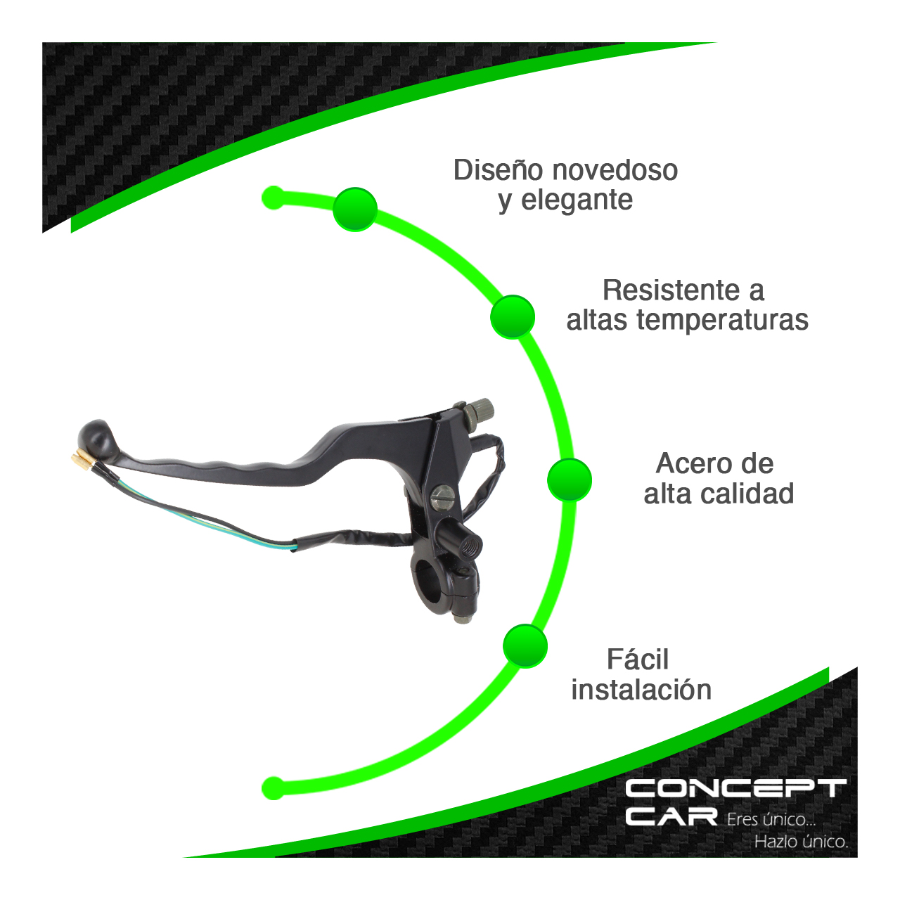 Manija Izquierda Clutch Con Palanca Moto Italika Ft150