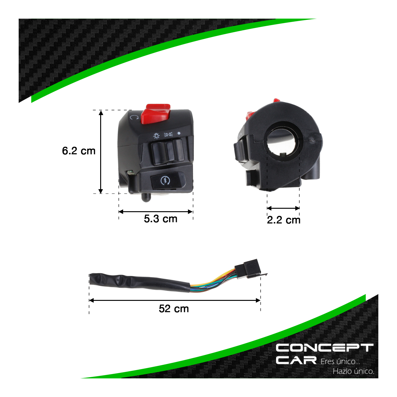 Control Mando Interruptor Luz Arranque Italika 125 150 250