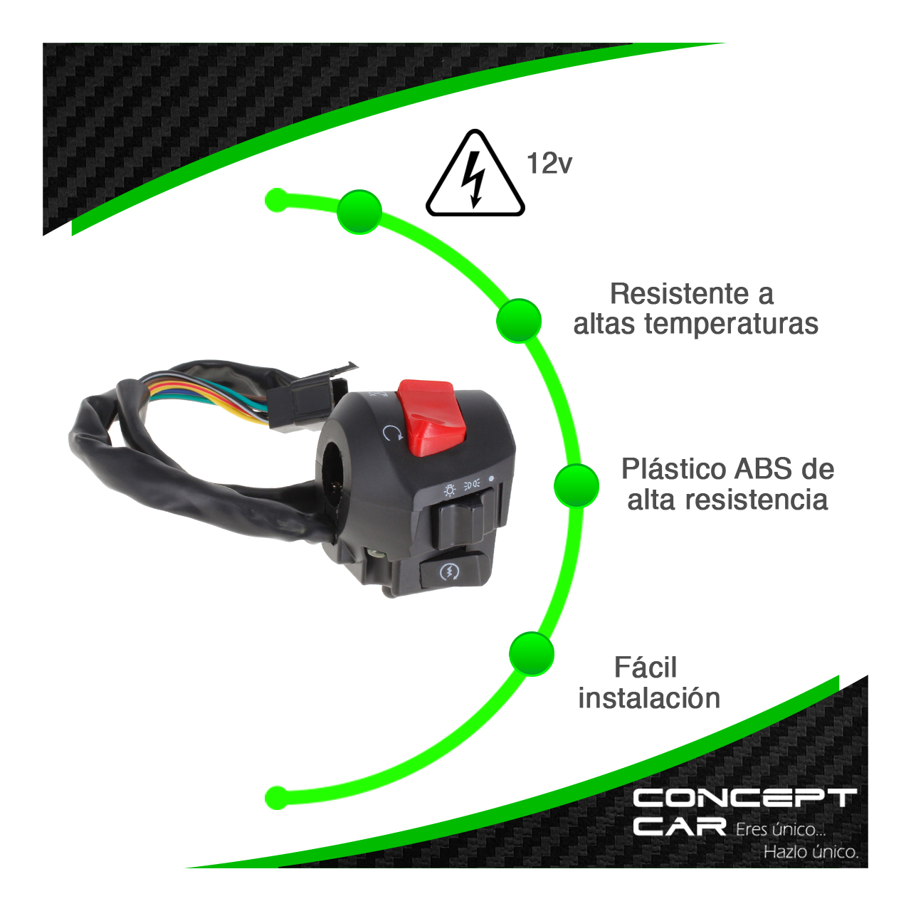 Control Mando Interruptor Luz Arranque Italika 125 150 250