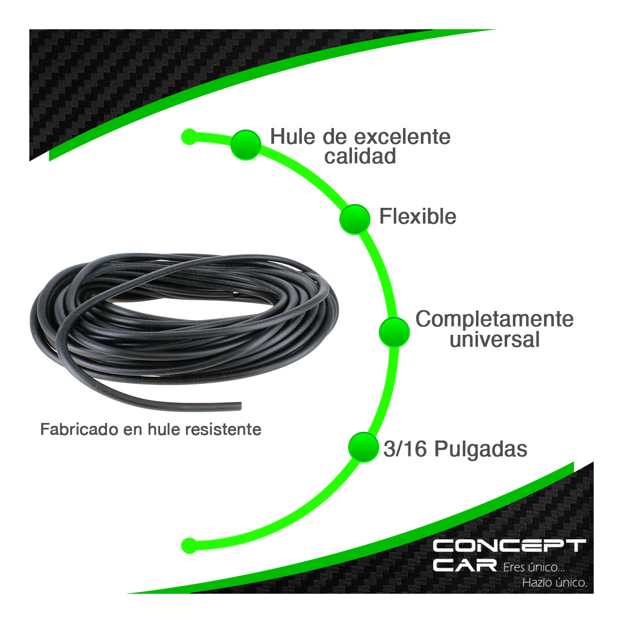 Rollo Manguera Para Gasolina Moto 3/16 Pulg 20 Metros