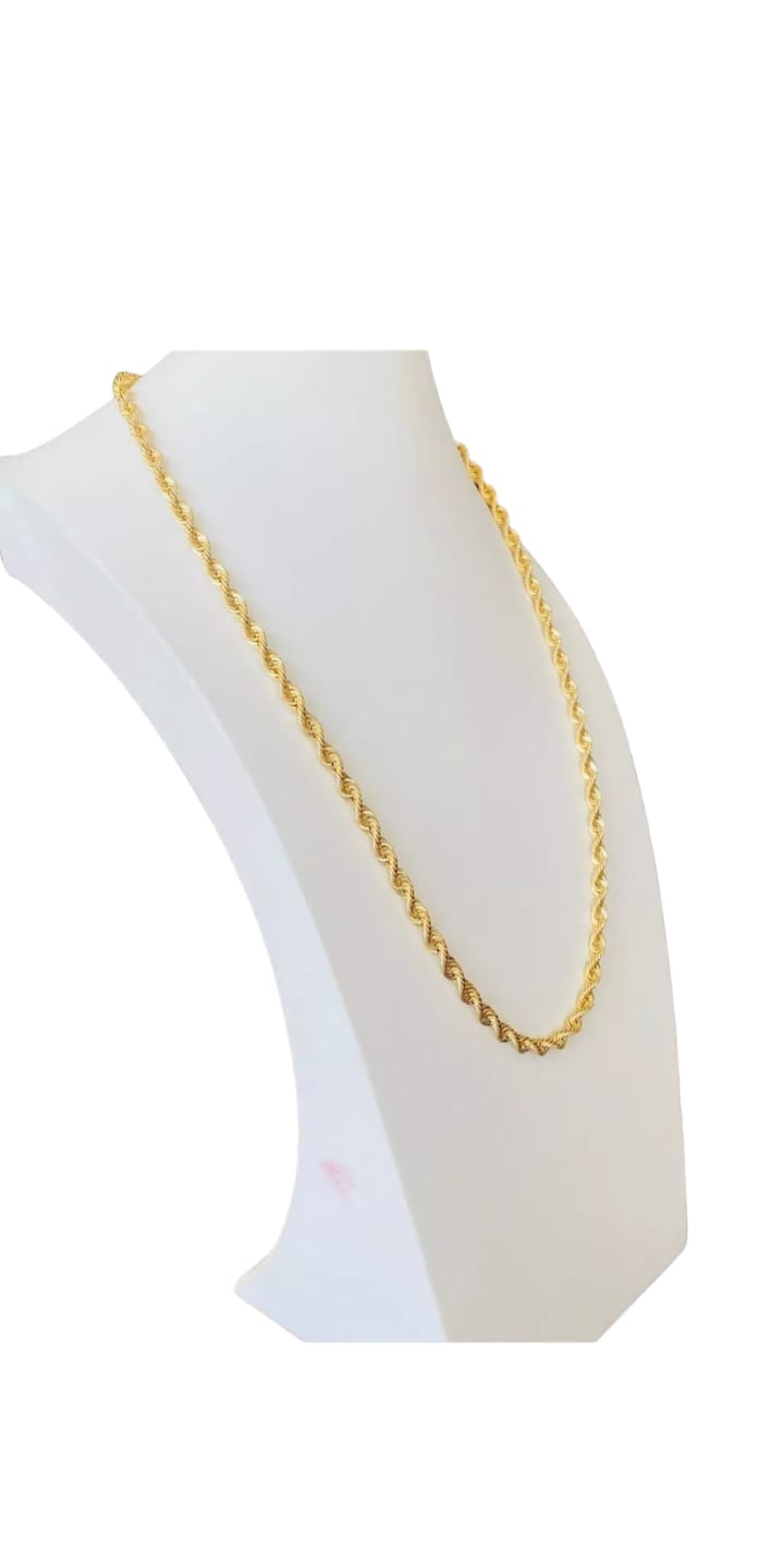 Cadena Torsal 60 Cm X 6 Mm Oro 14 K + Obsequio