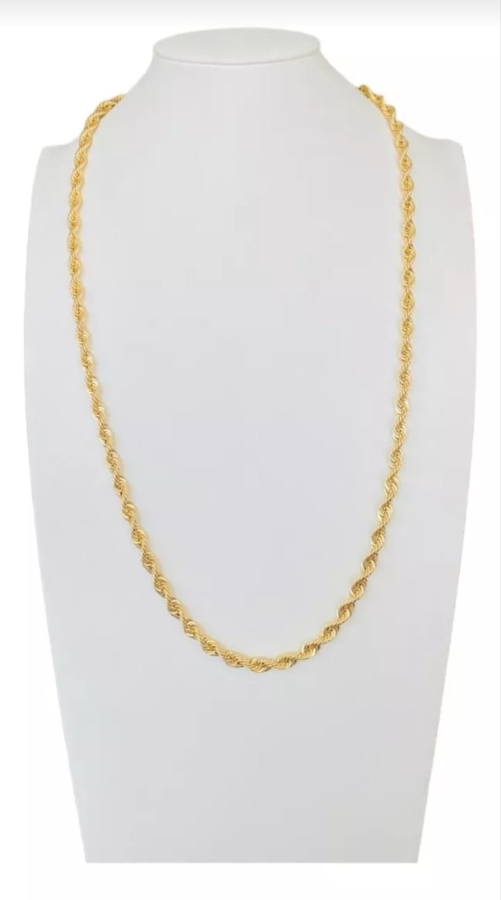 Cadena Torsal 60 Cm X 6 Mm Oro 14 K + Obsequio