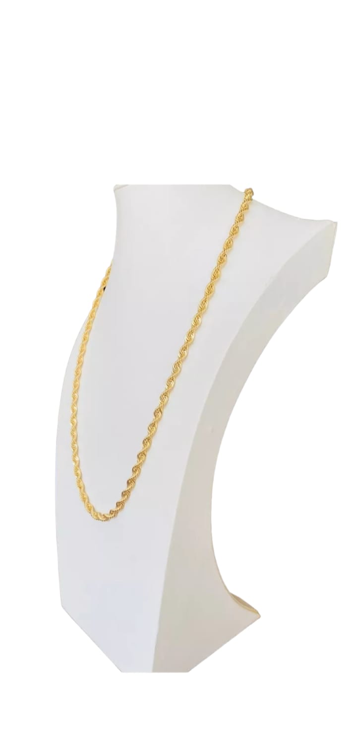 Cadena Torsal 60 Cm X 6 Mm Oro 14 K + Obsequio