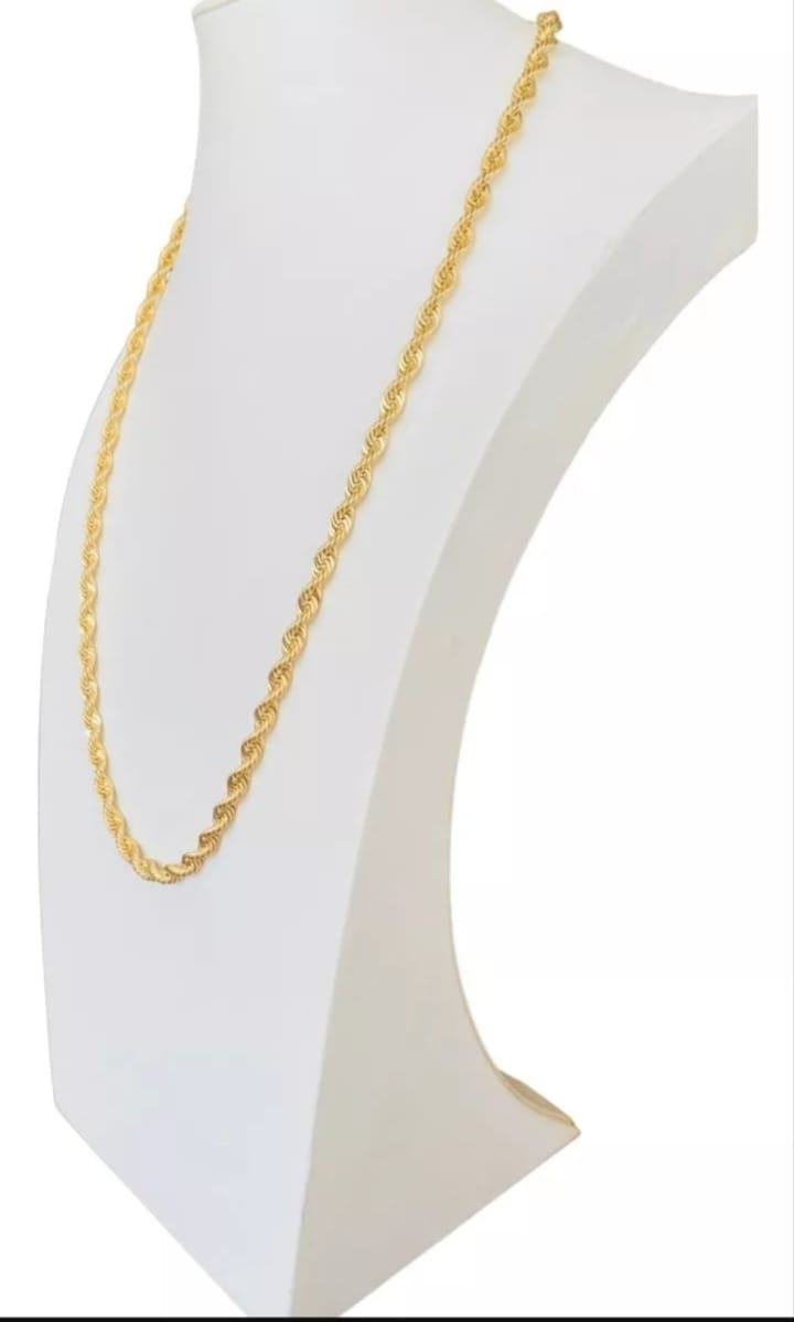 Cadena Torsal 60 Cm X 6 Mm Oro 14 K + Obsequio