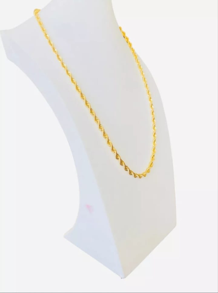 Cadena Torsal 60 Cm X 6 Mm Oro 14 K + Obsequio