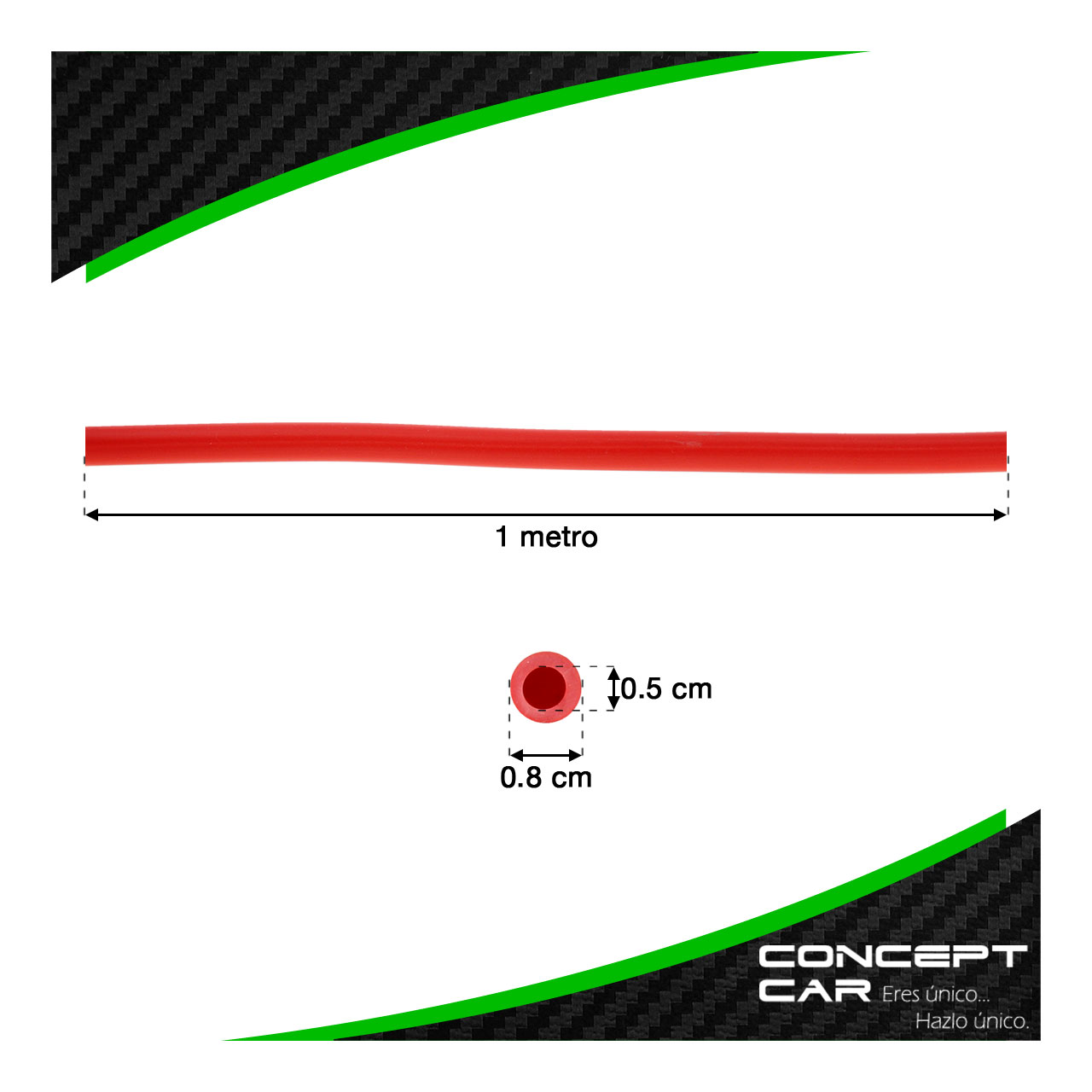 10 Manguera De Plastico Para Gasolina Moto 3/16 Pulg 1 Mt