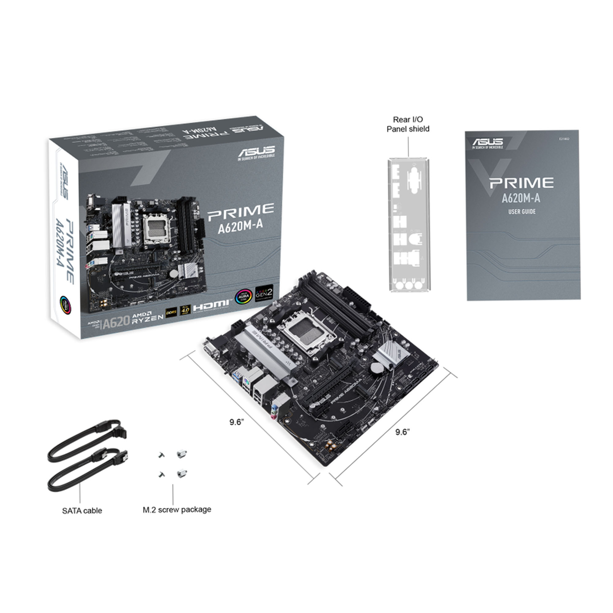 Tarjeta Madre Asus Micro-ATX Prime A620M-A-CSM Socket AM5 AMD A620 HDMI