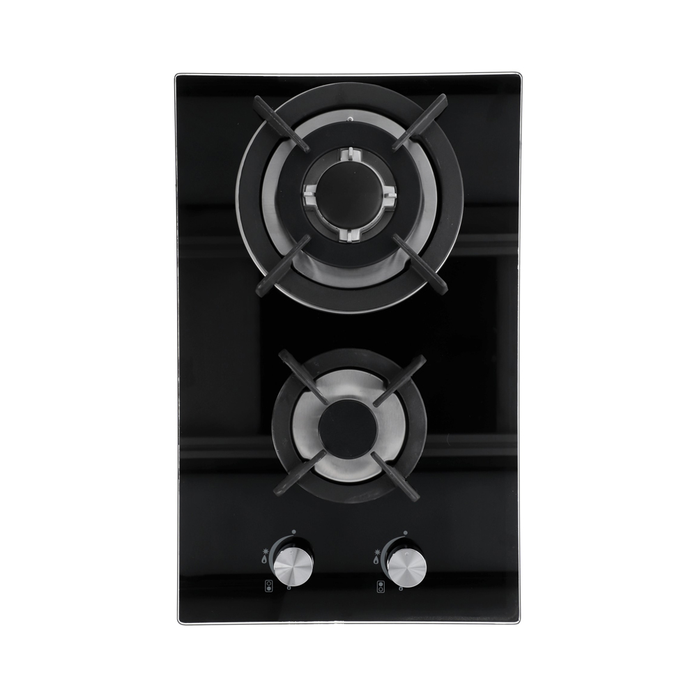 Parrilla Cetus cristal templado 2 quemadores