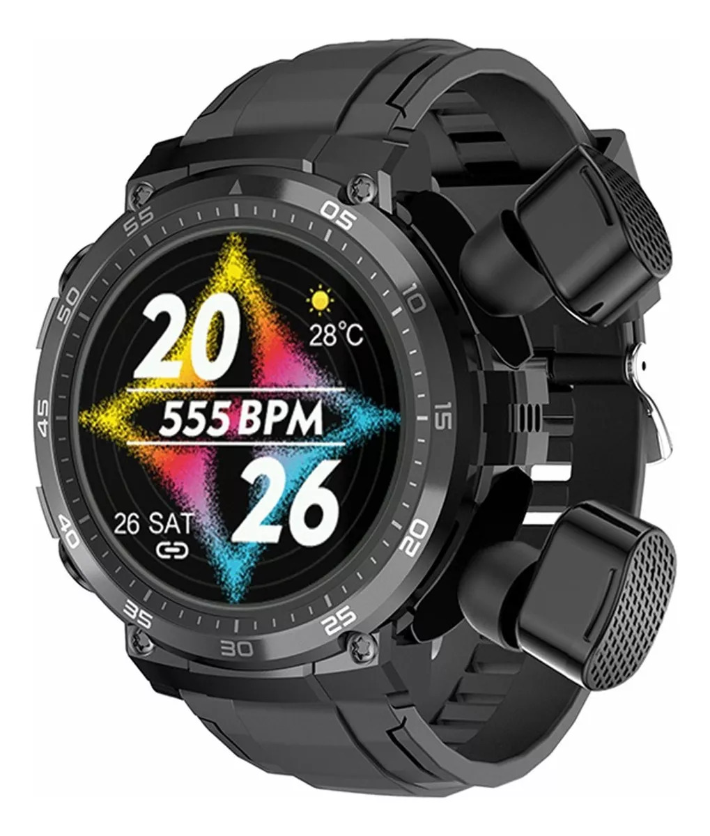 Smartwatch Reloj 3 En 1 M68 Fralugio Mp3 90mb Audífonos Tws