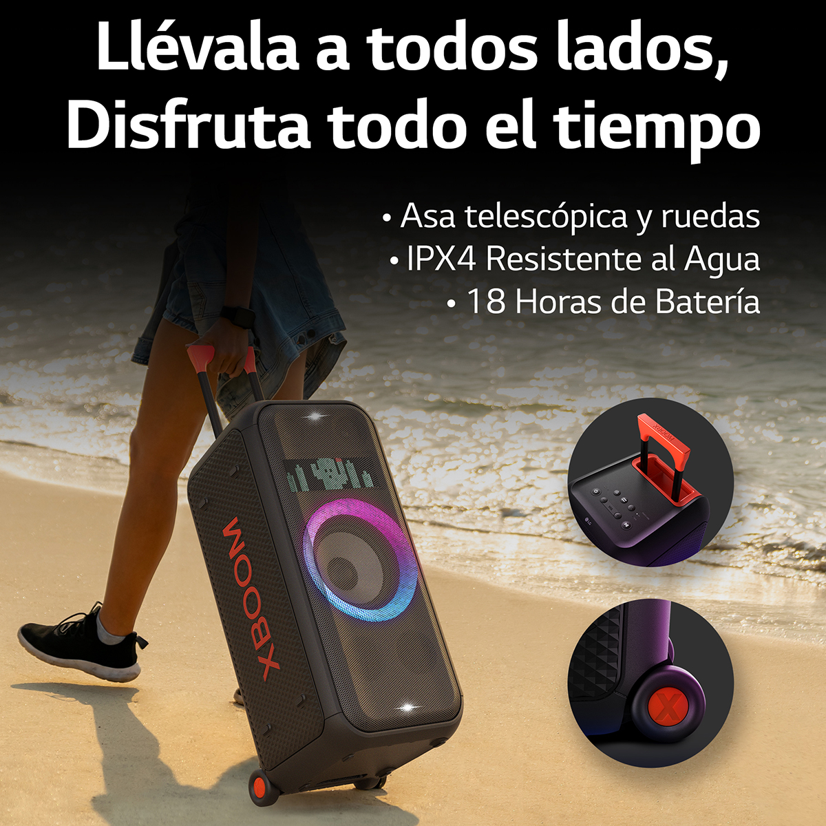 Bocina Bluetooth Portátil LG XBOOM XL7