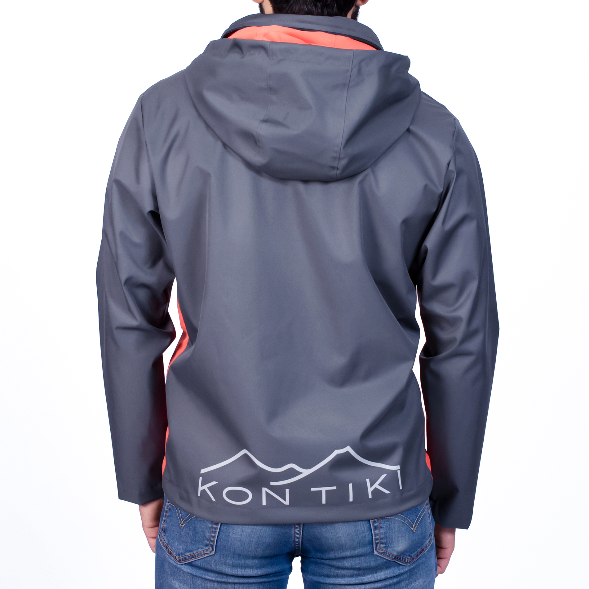 Chamarra Impermeable Outdoor Gris de Hombre para Campismo, Senderismo y Ciudad Laca-GR