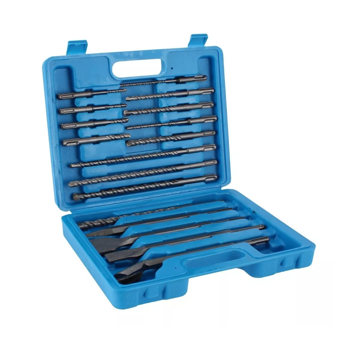 Juego Brocas Cinceles Para Martillo 17 Pzs +estuche Azul