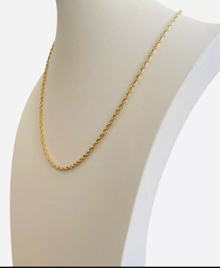 Cadena Torzal 60 cm X 5 mm Oro 14k + Obsequio