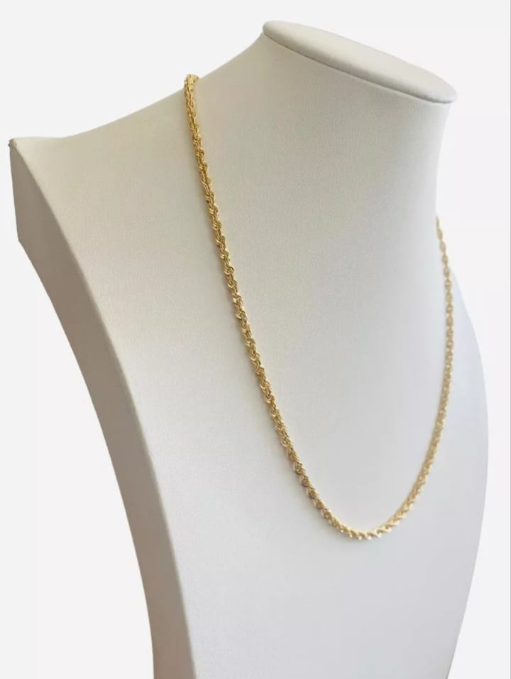 Cadena Torzal 60 cm X 5 mm Oro 14k + Obsequio