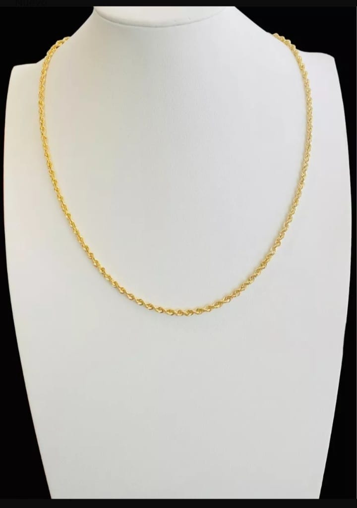 Cadena Torzal 60 cm X 5 mm Oro 14k + Obsequio