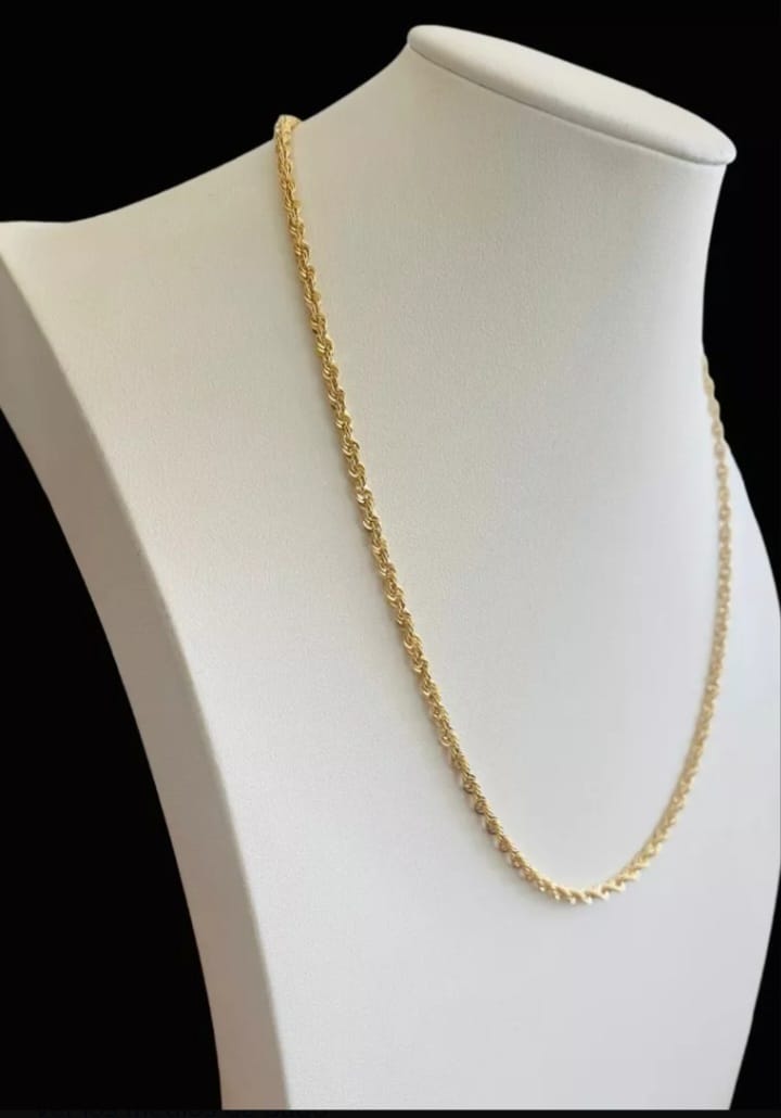 Cadena Torzal 60 cm X 5 mm Oro 14k + Obsequio