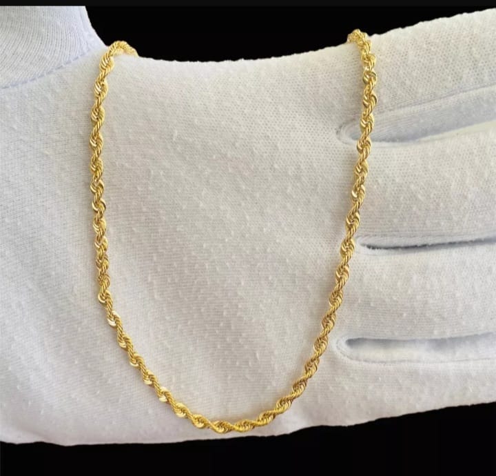 Cadena Torzal 60 cm X 5 mm Oro 14k + Obsequio