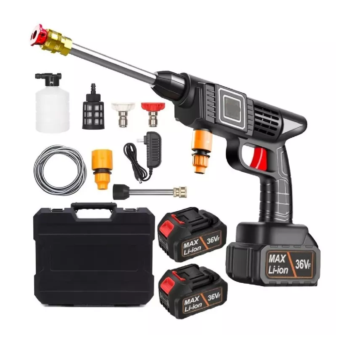 Hidrolavadora Inalámbrica Con 2 Baterías Para Lavar Autos